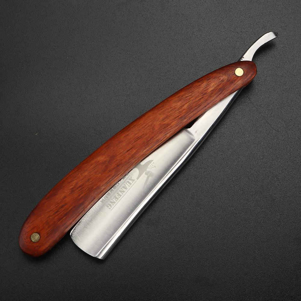 Rosewood Handle Folding Razor 9cr18 Steel High Hardness Sharp Straight Razor Men's Razor