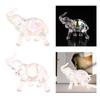Animal Sculpture Gift for Home Decor Artwork,Elephant Statue Acrylic Figurine Tabletop Ornament for Fireplace Office Desktop