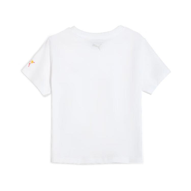 Puma Graphic Pt Logo Brand Logo Letter Sports Casual Short Sleeve T-Shirt Women T-Shirt White 632985-02