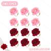 2025 New Valentine's Day Napkin Rings Rose Metal Napkin Rings Faux Flower Napkin Rings Wedding Banquet Birthday Decoration