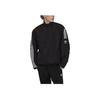 adidas Originals Trefoil Parley TT Stripe Print Logo Zip-Up Jacket Men Outerwear Black HN7030