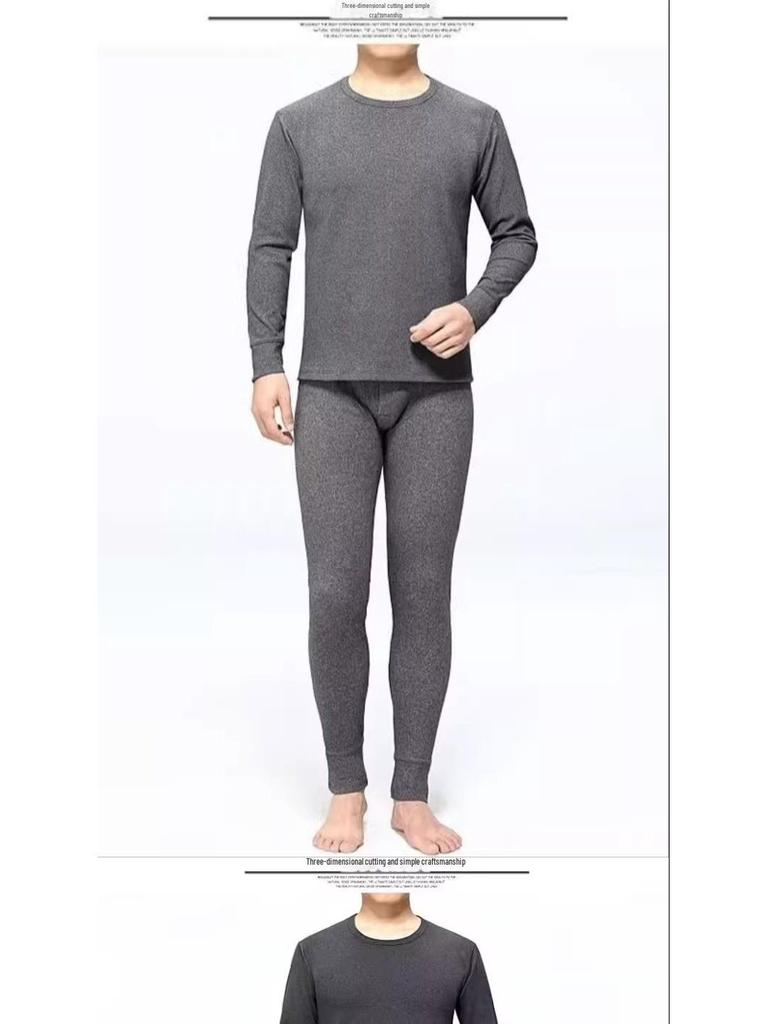 Męski zimowy kombinezon termiczny z niemieckiego aksamitu samonagrzewający się: Dwustronna ciepła bielizna i legginsy chroniące przed zimnem