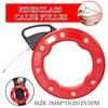 3mm 15/20/25/30m Cable Puller Fish Tape Reel Puller Fiberglass Nylon Conduit Ducting Rodder Pulling Wire Cable Fishing Tool