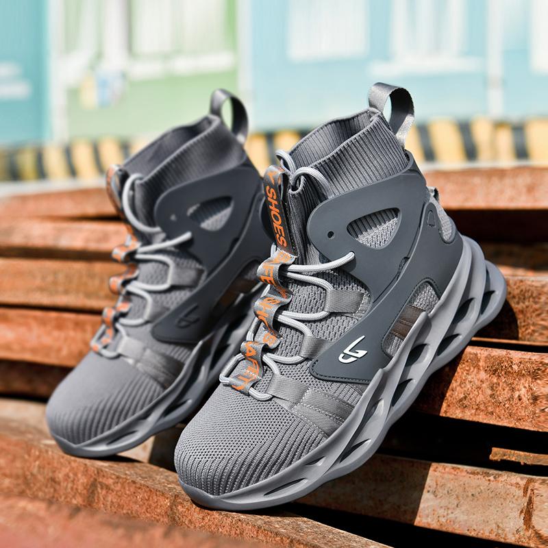 

TUINANLE Safety Shoes for Men Steel Toe Anti-Puncture Men s Work Shoes Slip Resistant Reinforced Sole Fashion Sneaker 47 сірий