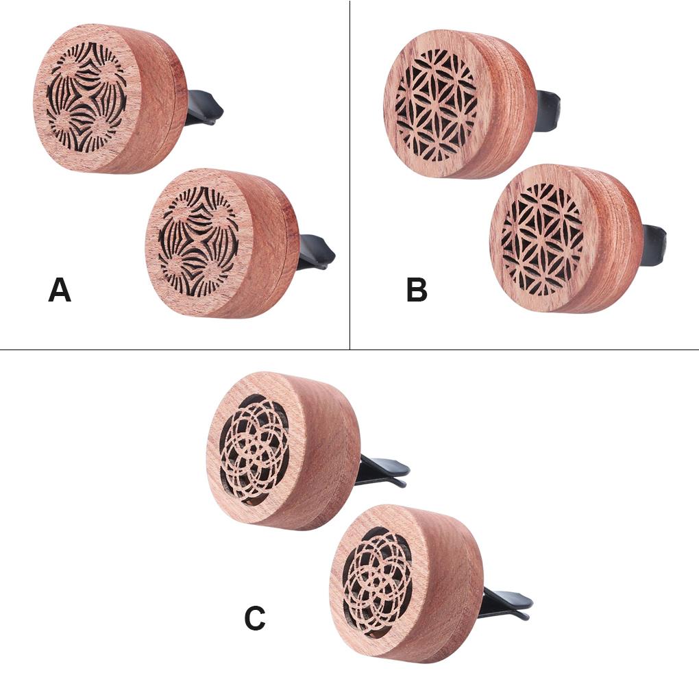 2 Pieces Car Vent Essential Oil Diffuser Air Freshener Odor Remover