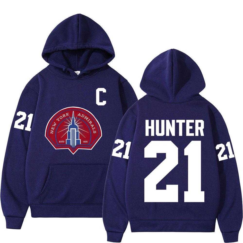 Heated Rivalry Scott Hunter 21 New York Admirals Hoodies Men's Women Hip Hop Fashion Sweatshirts Casual Long Sleeves Pullovers