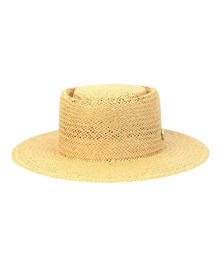 Yunibeosyeolkemiseuteuli Home Beige Simple Panama Hat Panama Hat
