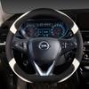 Car Steering Wheel Cover D Shape Leather For Opel Astra 2015- Corsa Combo Mokka 2018- Grandland X Ignia CT 2017-