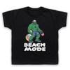 Beach Mode Gym Workout Slogan Hulk Muscle Bodybuilding Kids Childs T-Shirt