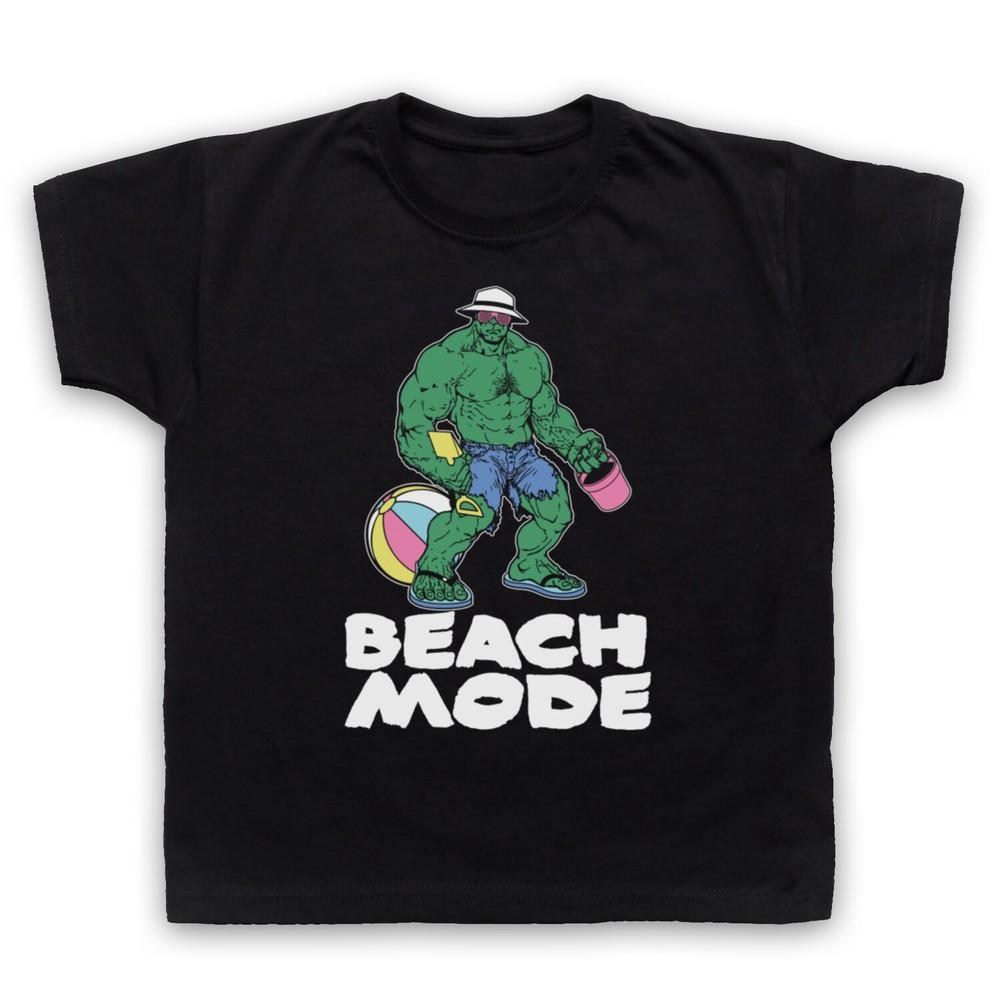 

Beach Mode Gym Workout Slogan Hulk Muscle Bodybuilding Kids Childs T-Shirt 4XL