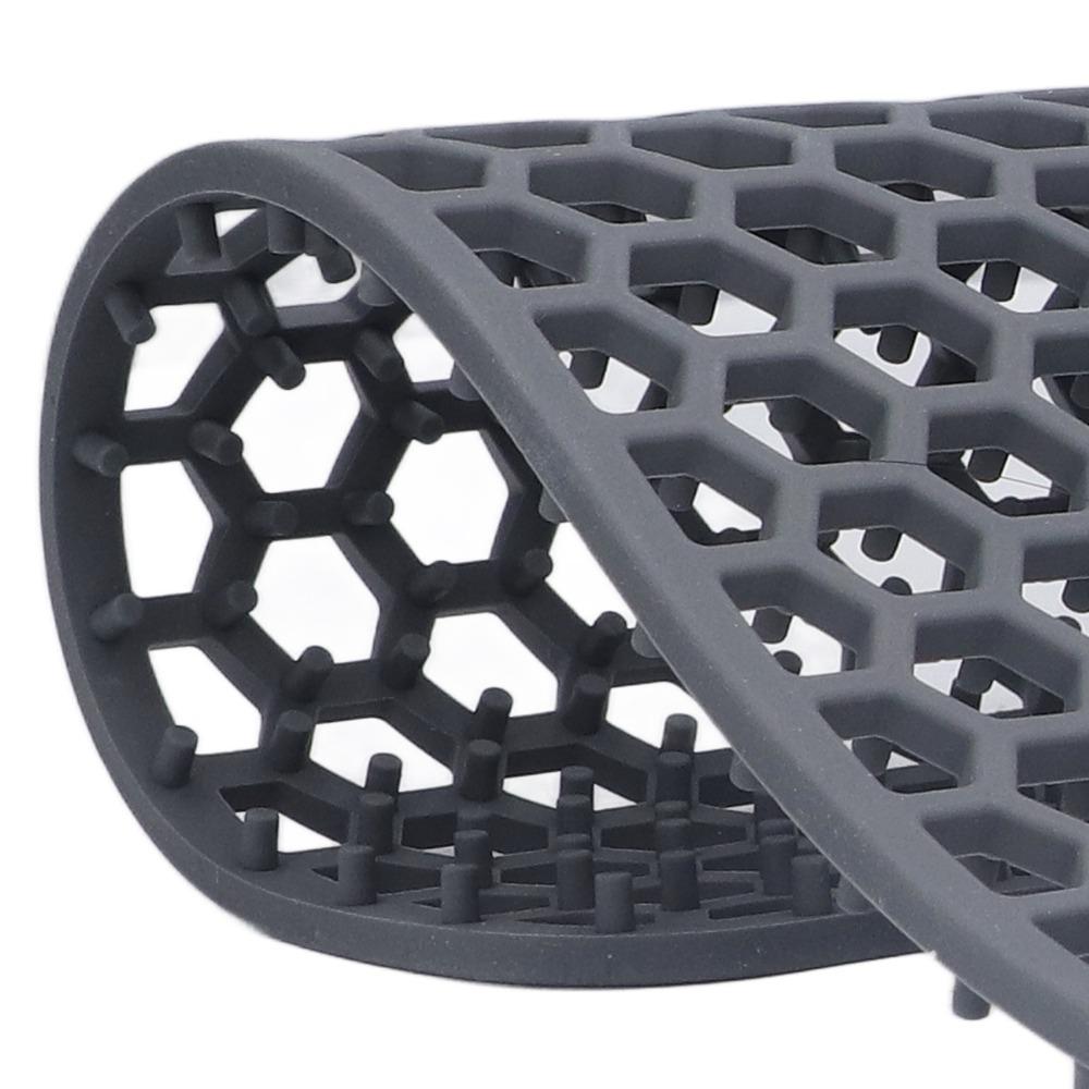 Kitchen Accessory Mesh Sink Mat Silicone Fast Draining Sink Protector Durable Quick Drying Dish Drying Pad Kitchen