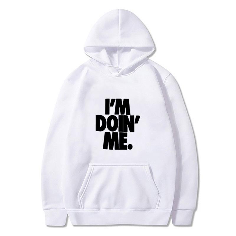 2023 Autumn/Winter I'M DOIN' ME Cartoon Hoodie: European/American Style, Cross-border, Plus Size Pullover
