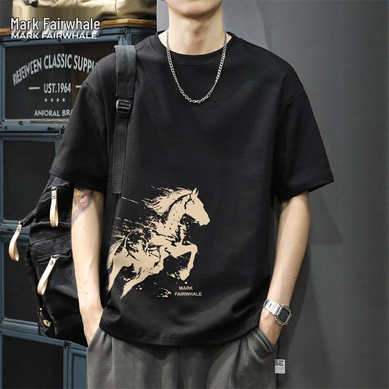 Mark Fairwhale Men's Pure Cotton Year of the Horse Graphic T-Shirt