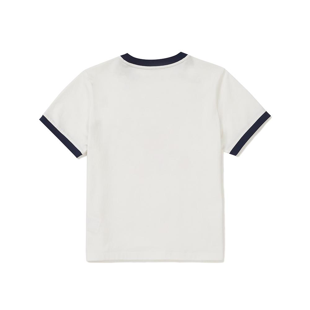 [Snowpeak] Cotton Women's Ringer Short Sleeve T-shirt Off White (S25MWFTS63)
