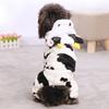 Cartoon Winter Puppy Clothes Coral Velvet Warm Pet Outfit XS-L for Corgi Chihuahua Dinosaur Panda Elk