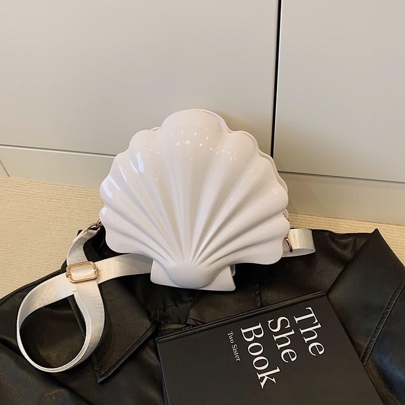 Summer Essential Colorful Solid PVC Shell Sweet Shoulder Bags for Women 2026 Hot Sale Exquisite Fresh Personality Crossbody Bags