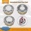 Allied Parts 14" REMO Sandblasted Swedish Drum Kit, Black and White Single Ply Resonance Drumhead