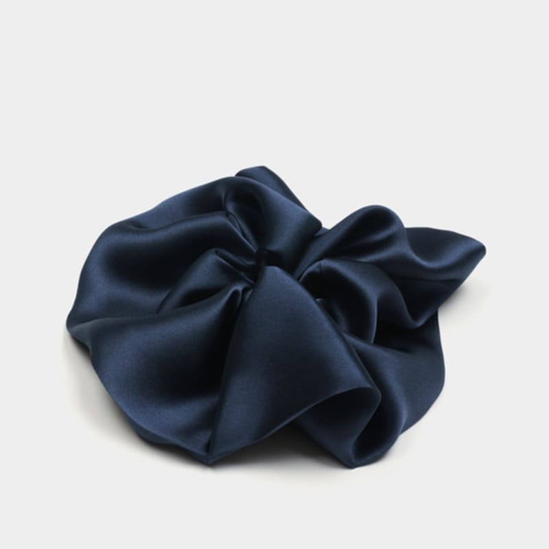 AVVINA PELLE Scrunchie de Mătase (L) - Navy