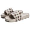 Fila Men's Drifter Comfort Slippers Beige Black Casual Indoor Outdoor Slides F12M322501FCM