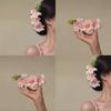 Exquisite Fashion Flower Hair Comb Spring Summer Flower Hair Sticks For Women Girls Elegant Beach Hair Accessories Gifts