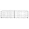 VidaXL Panier gabion avec couvercle 200x50x50 cm fer galvanisé, mur en gabion, mur de soutènement en gabion, clôture en 3295133