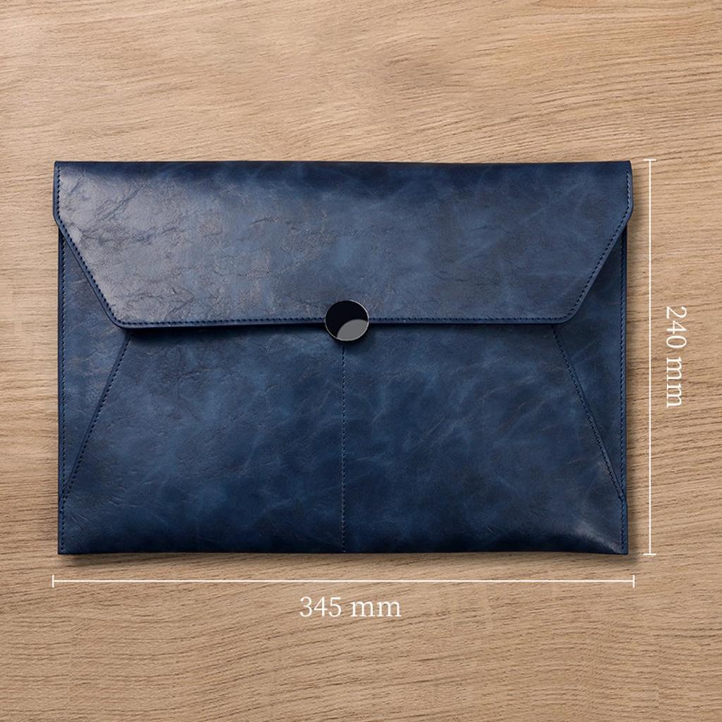 Carrying A4 Business PU File Large Document 2 Divided Button Type File Portable Business Unisex Bag, Size, Bag, Leather, Men's, Women's, Case,