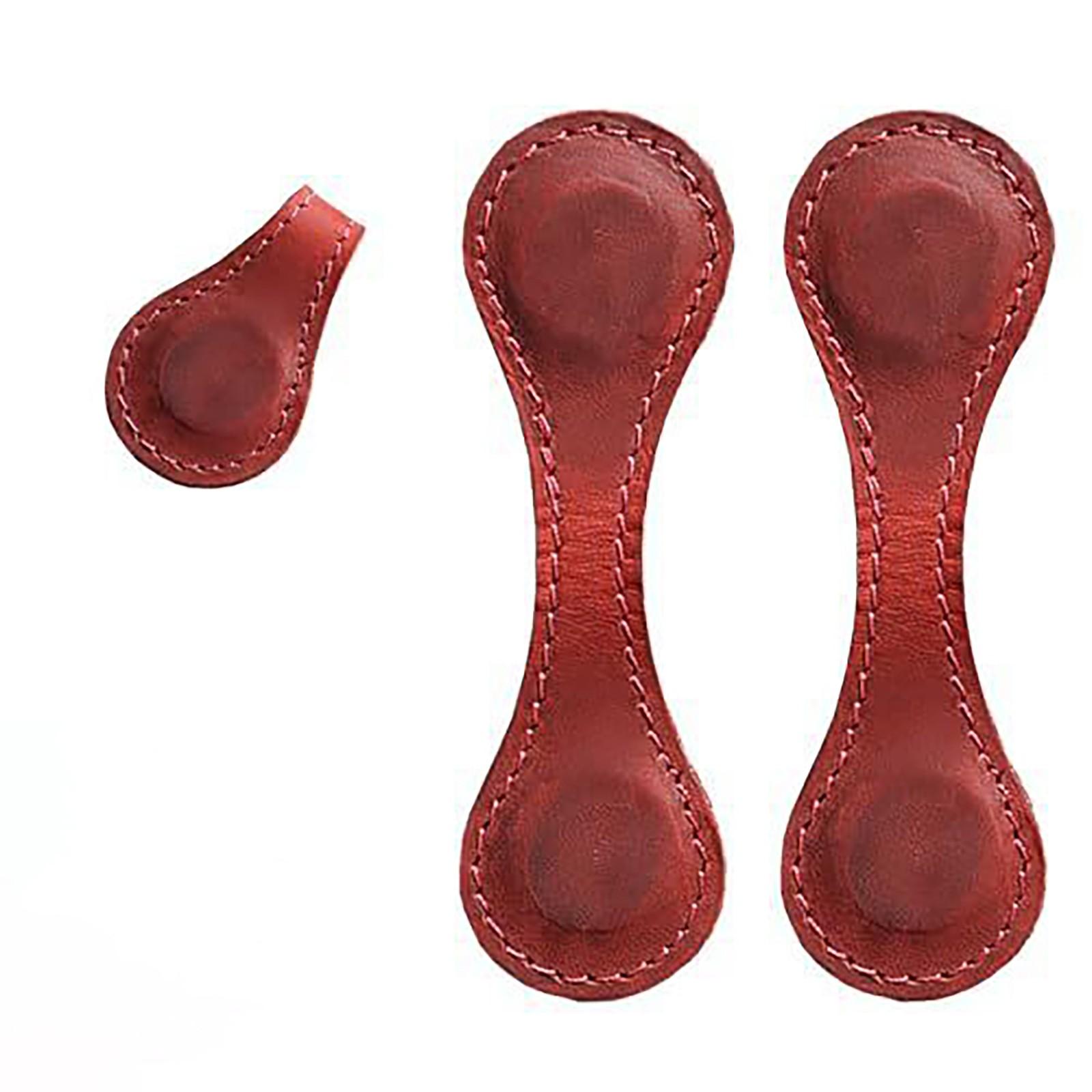 

Персонализированная магнитная кожаная закладка для книг Магнитная закладка Винтажная гравировка имени инициалов Текстовая закладка-держатель One Size красный