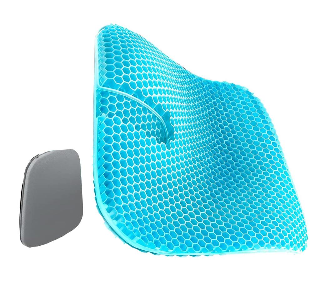 Rovix Gel All Zero Gravity High Seat Gel Large Honeycomb Memory Foam Double Honeycomb For Respect for the Aged Working from Christmas Gift Cushion,