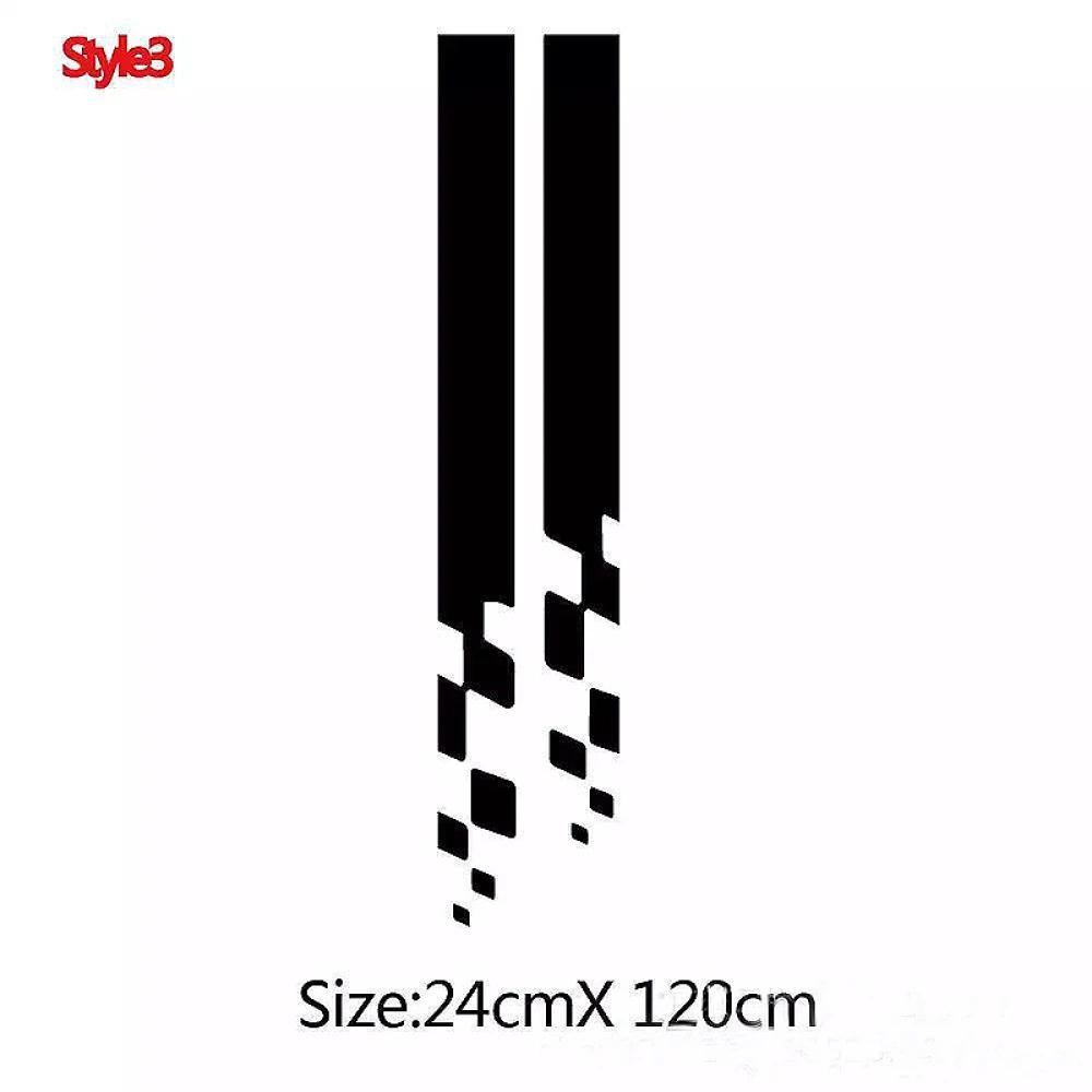 Various Styles Hood Cover Stripe Sunscreen Car Stickers Auto Sport Vinyl Film Cover Scratches Refit Automobile Styling Decals