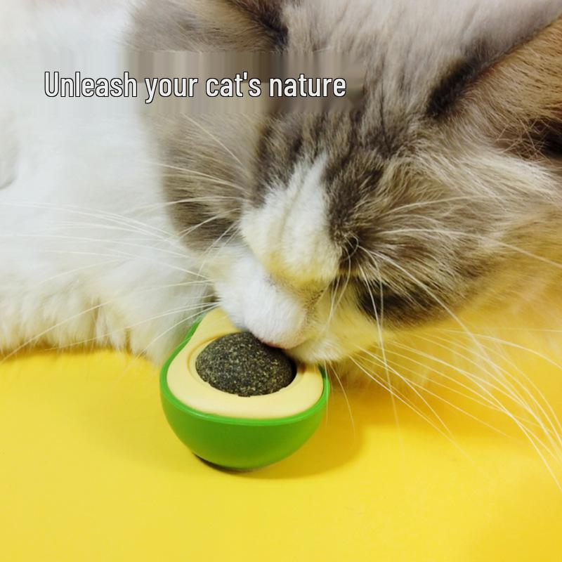 Avocado Rotating Catnip Ball Toy for Cats