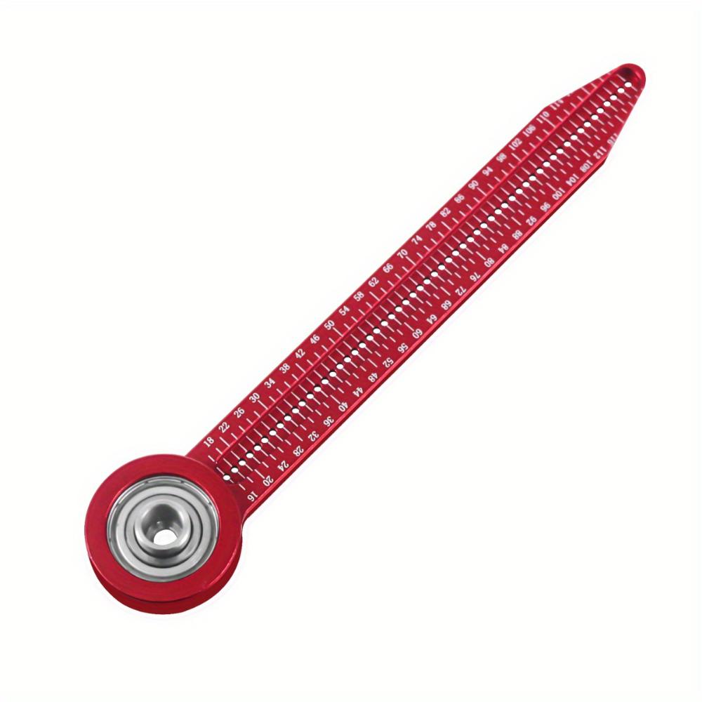 Woodworking Scribing Gauge with Pocket Clip Aluminum Woodworking Compass Chart Tool,High Precision Marking Measuring Ruler -Woodworking Scribing Gauge