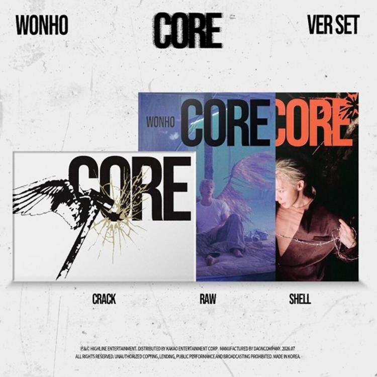 [POB] WONHO [CORE] EP Album (RAW / SHELL / CRACK ver.)