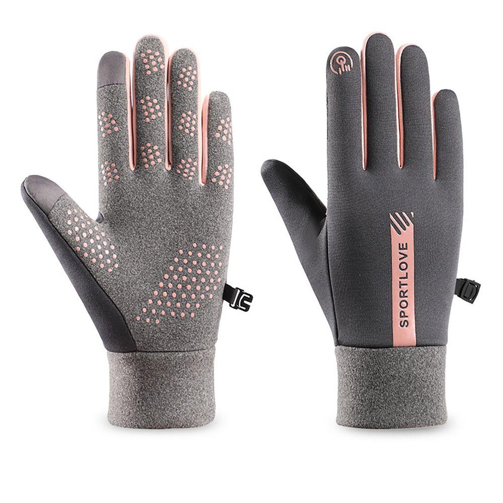 

Cold Resistance Winter Gloves Thicken Ski Gloves Comfortable Driving Mittens for Woman Man man-green