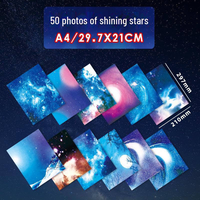 Dwustronny papier origami Gwieździste Niebo do prac plastycznych w przedszkolu