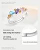 Women's S925 Sterling Silver Zircon Fashion Ring with Cross-border Design