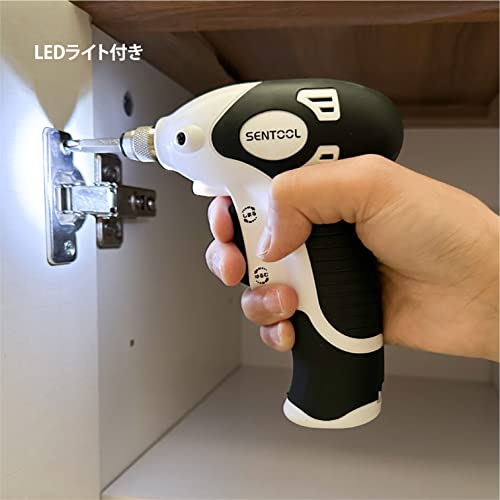 SENTOOL Electric Screwdriver, Compact, 3.6V USB Type-C Rechargeable, Lightweight, 315g, Perfect for Assembling Furniture and Handcrafting Interiors, E
