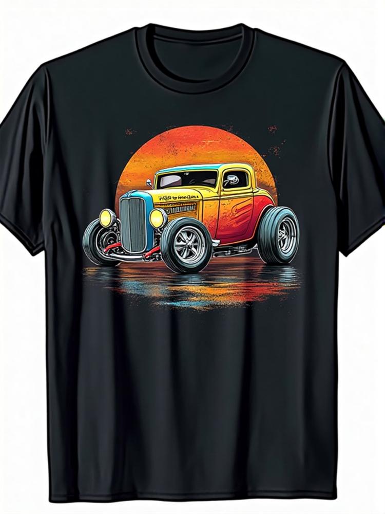 Vintage OffRoad Buggy Graphic Retro Racing Car design 100 cotton summer Oneck short sleeve casual printed Unisexs Tshirt