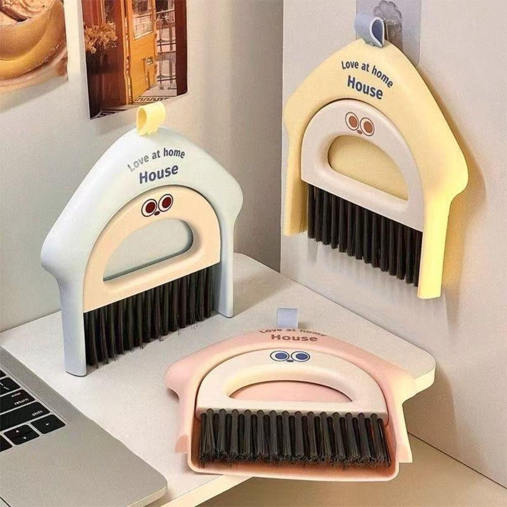 Detachable Mini Broom Dustpan Set Cartoon Keyboard Cleaning Brush Dustpan Shovel Set  Desk