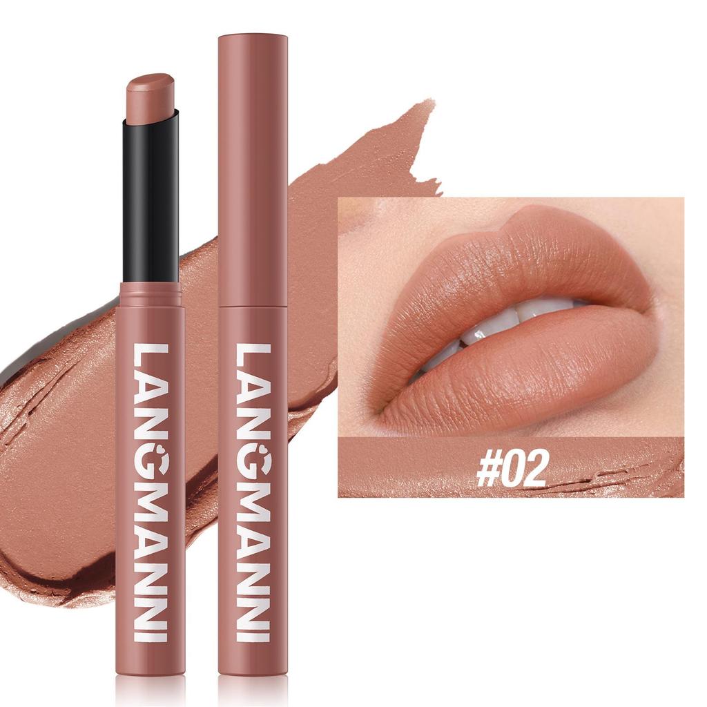 Nový rotujúci zamatový matný rúž Dlhotrvajúci vodeodolný rúž Nepriľnavý Cup Stain Tint Kozmetika Ceruzka Liner Makeup