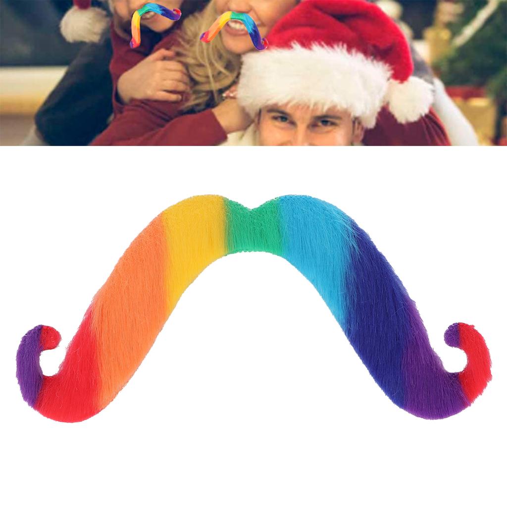 Fake Mustaches Novelty Colorful Simulation Costume Beard Moustache for Halloween Party