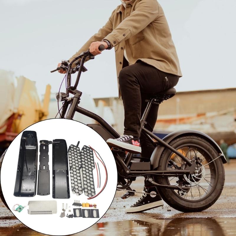 High Capacity 18650 Lithium Batteries Case for HaiLong EBikes 52Cells DIY Assembly Waterproof Design Easy Installation