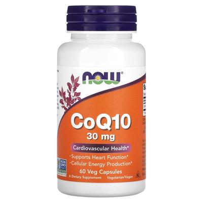 NOW Foods, CoQ10, 30 Mg, 60 Veggie Capsules
