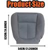 NLQR Steel Gray Front Driver Side Bottom Replacement Cloth Seat Cover Compatible with Ford F-150 2011 2012 2013 2014 Driver Seat Replacement