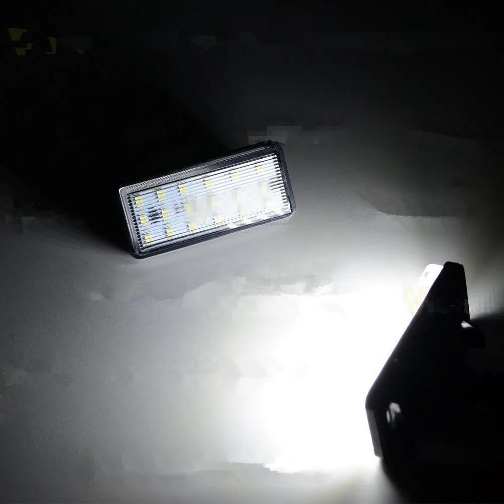 Per Toyota Land Cruiser J120 J200 Reiz Mark X 04-09 Lexus LX470 GX470 LX570 Bianco Xenon 18 LED SMD Lampada Luce Targa