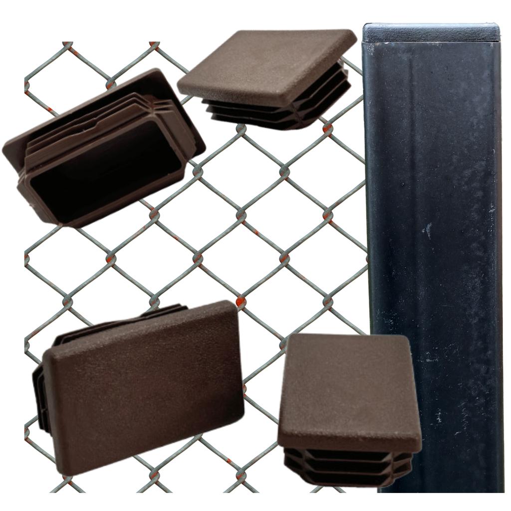Internal cap for profile post roof 50x30 20 PCS BROWN