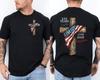 250 Years American Flag 250th Anniversary Faith Freedom Eagle Front & Back Shirt
