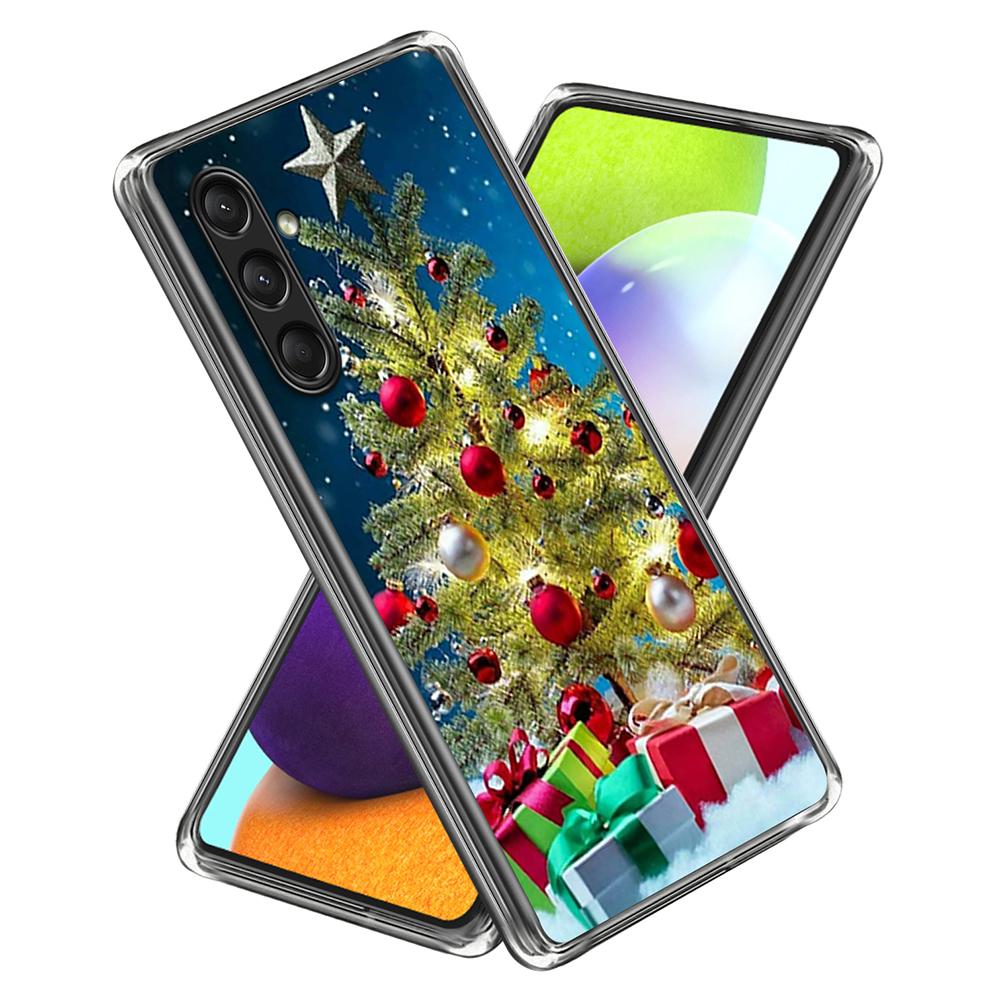 For Samsung Galaxy S25 Case Christmas Pattern Printing Soft TPU Phone Cover
