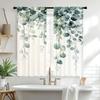 2pcs Lush Greenery Bliss Printed Blackout Door Curtains, Ideal for Living Room, Bedroom, Study, and Home Decoration