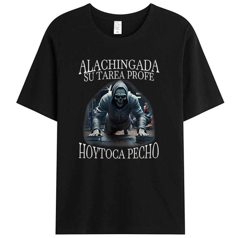 TODO SEA POR LAS MAMAS SOLTERAS AAAH CULEROS ESO NO ERA CREATI Gym Men's T-Shirt Funny Skull Fitness Exercise Graphic Tee Shirts