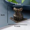 PCS Antique Wooden Box Cabinet Alloy Corner Protector Four Sided Foot Support